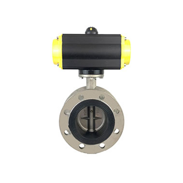 V&aacute;lvula de mariposa de brida neum&aacute;tica