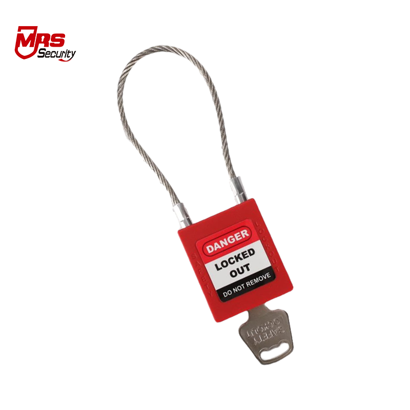 175 mm Cable Shackle Padlock With Key Steel Safety Padlock